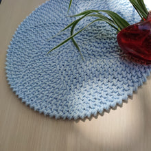 Load image into Gallery viewer, Blue texture doily
