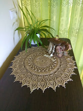 Load image into Gallery viewer, Large crochet lace doily
