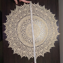 Load image into Gallery viewer, Large crochet lace doily
