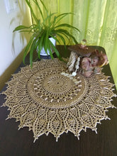 Load image into Gallery viewer, Large crochet lace doily
