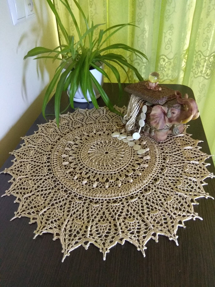 Large crochet lace doily