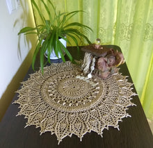 Load image into Gallery viewer, Large crochet lace doily
